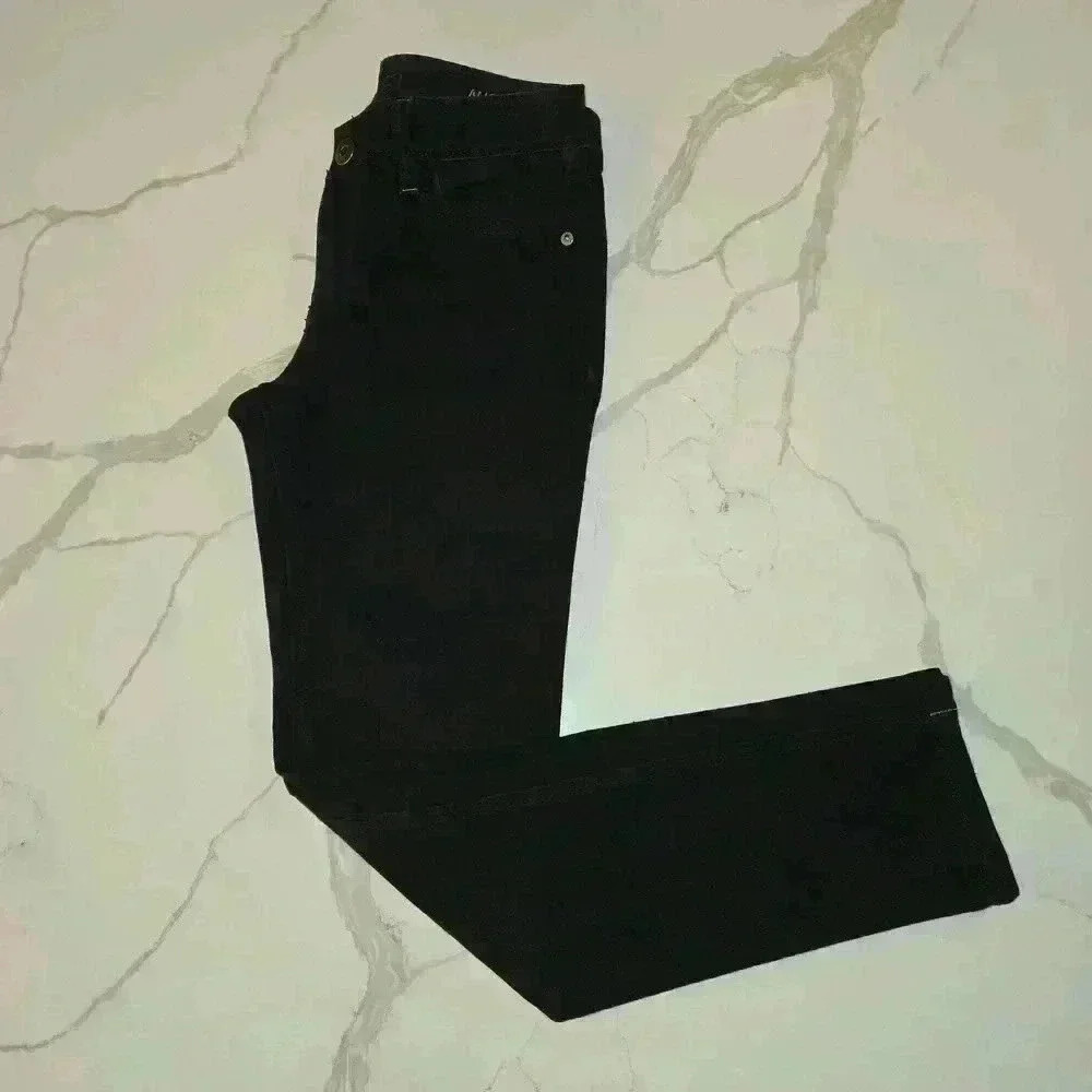 DL1961 Angel Mid Rise Skinny Ankle Jeans Onyx Black Womens Size 26